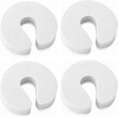 Deurstoppers - kinderbeveiliging - Deurstopper - foam - 4 stuks - wit