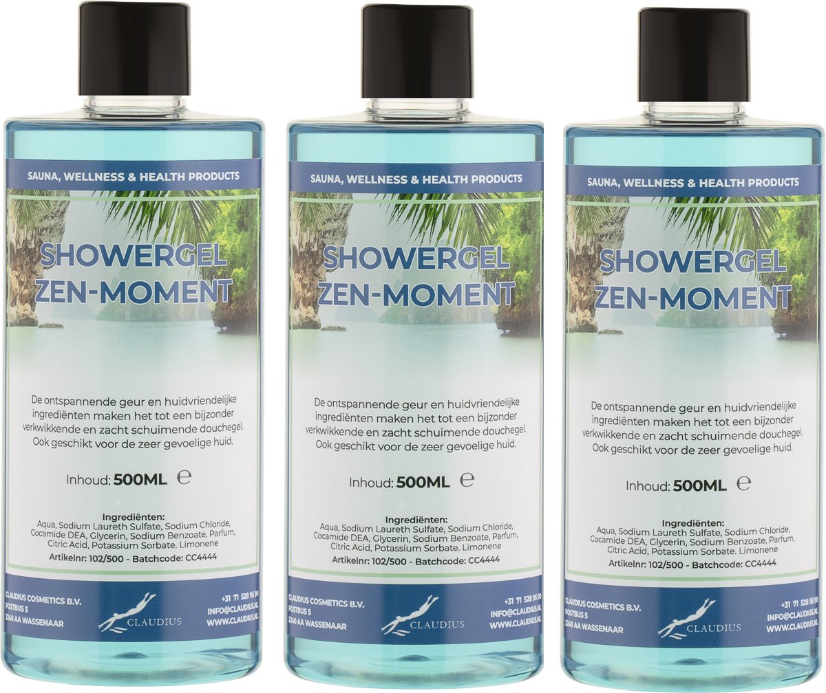 Goedkoopste Douchegel Zen Moment 500 ml - set van 3 stuks - Showergel