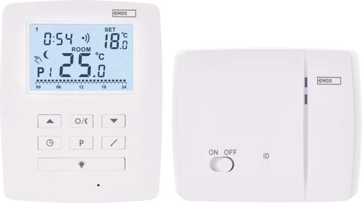 EMOS Programmeerbare draadloze OpenTherm-kamerthermostaat P5611OT, P5611OT