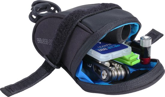 BBB Cycling Zadeltas Racefiets & Mountainbike Inclusief CO2 Pomp en Gereedschap - 0.79 Liter - Fiets Toolkit - Multitool Fiets - Combiset Speedpack CO2 BSB-58