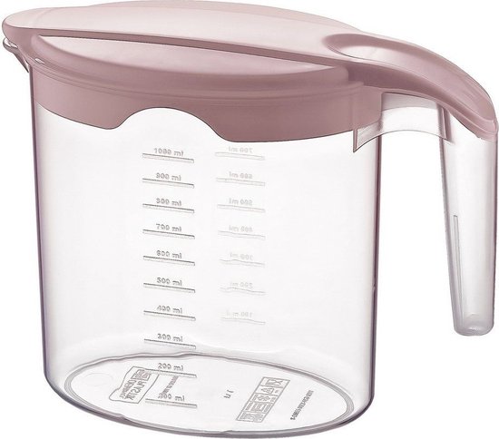 Plasticforte Waterkan met deksel - 2L - fuchsia - kunststof | Leen Bakker