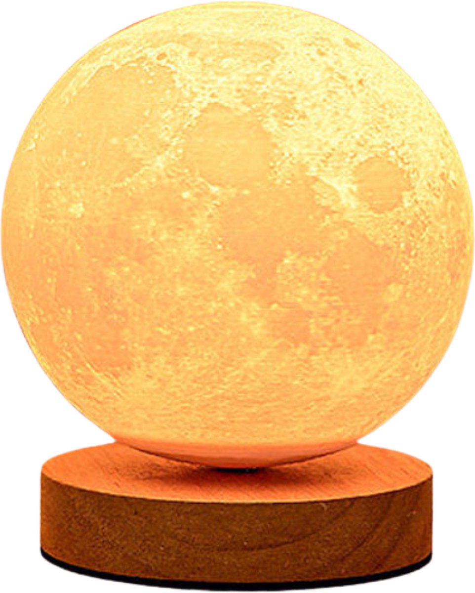 Nivard Zwevende Maanlamp - Wereldbol Magnetisch - Magnetische Maan Lamp - Moon - Moonlamp - Zwevend - Sterrenhemel - 15 CM Oplaadbaar