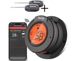 herQs - Dome Thermometer - BBQ thermometer – Keuken thermometer, barbecue, digitale, kerntemperatuur, vleesthermometer, Bluetooth, app, draadloos, thermometer herQs - Dome Thermometer - BBQ thermometer – Keuken thermometer, barbecue, digitale, kerntemperatuur, vleesthermometer, Bluetooth, app, draadloos, thermometer