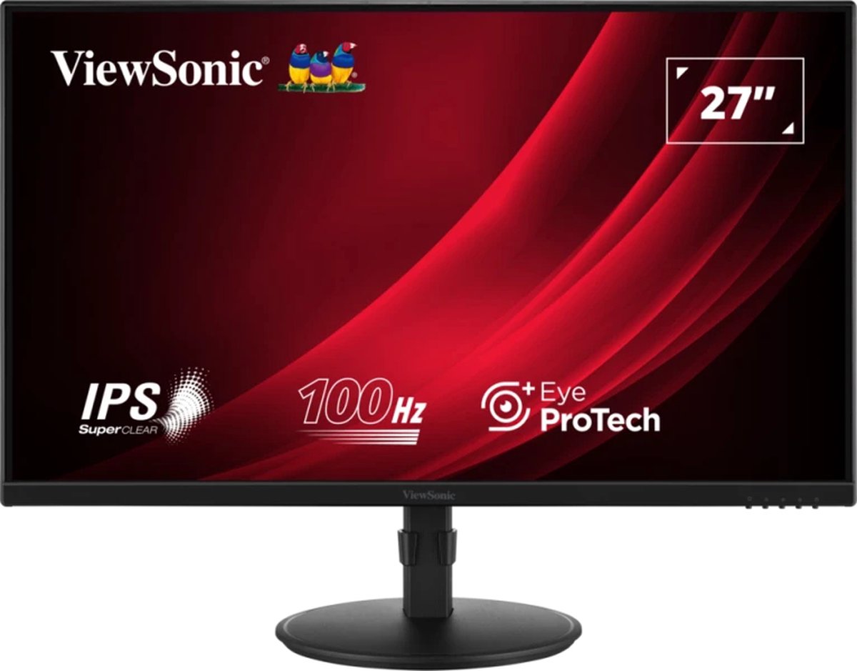 Viewsonic VA2708-HDJ LED-monitor Energielabel E (A - G) 68.6 cm (27 inch) 1920 x 1080 Pixel 16:9 (1080p) DisplayPort, HDMI, VGA IPS LED