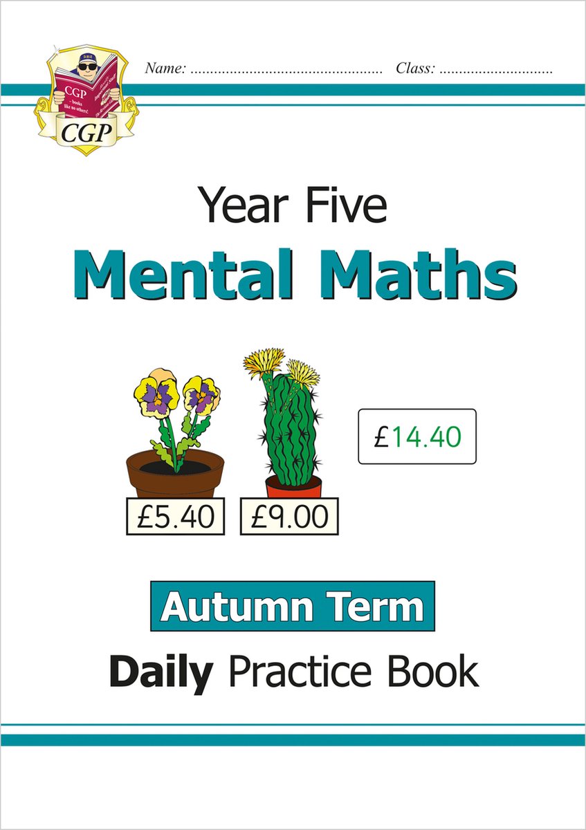 CGP Year 5 Daily Workbooks- KS2 Mental Maths Year 5 Daily Practice Book ...