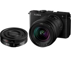 Panasonic Lumix S9 - Systeemcamera - + 20-60mm F3.5-5.6 Lens + 26mm f/8 Lens - Zwart