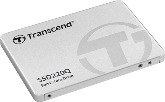 Transcend SSD220Q 1TB 2.5インチ1 s\n0391 Transcend SSD220Q 1 TB SSD harde schijf (2.5 inch) SATA 6 Gb/s