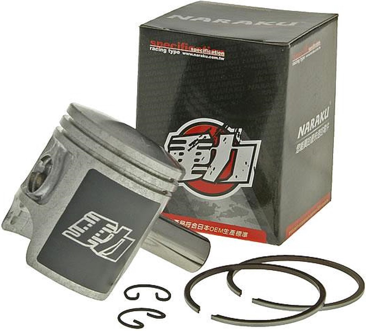 Zuiger Naraku 40mm Peugeot horizontaal & verticaal 50cc 2 Takt