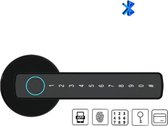Bol.com Deurslot met vingerafdruk - Elektrisch deurslot – Slimme deurklink – Deurklink vingerafdruk - Deurslot met code - Smart ... aanbieding