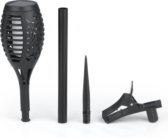 EASYmaxx 09387 Windmolen op zonne-energie, draadloos, tot 8 uur lichtduur, daglichtsensor, voor binnen en buiten