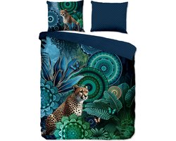 HIP dekbedovertrek mandalas & luipaard - 2 persoons 200x200/220 cm - Multi - 100% Katoen satijn