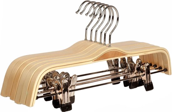 Eleganca Luxe houten broekhanger 5in1 - Nancy Homestore