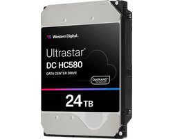 Western Digital Ultrastar DC HC580 interne harde schijf 24 TB 7200 RPM 512 MB 3.5" SAS