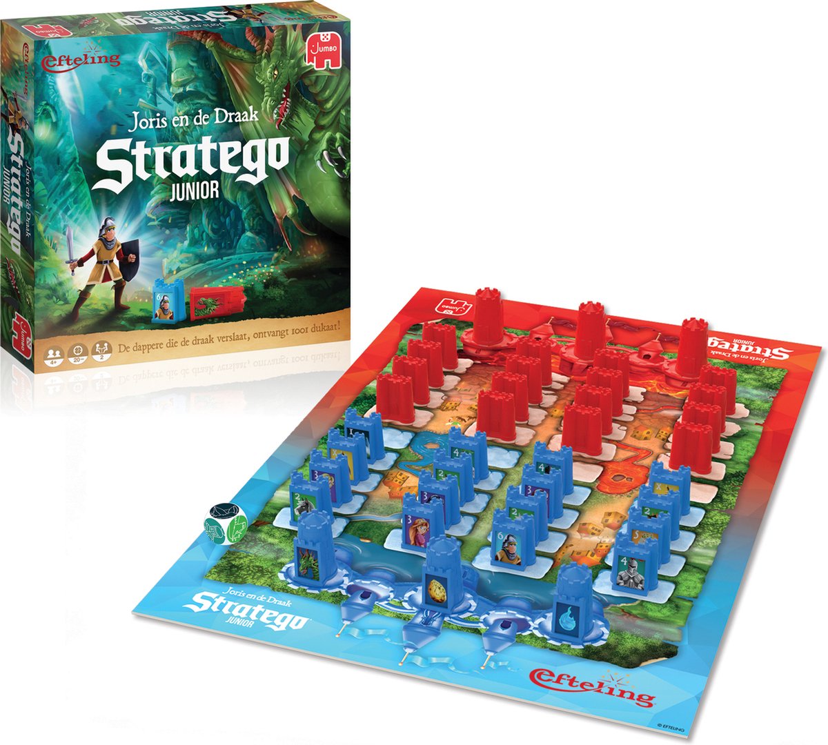 Jumbo - Stratego Junior Efteling Joris en de Draak - Bordspel vanaf 4 jaar - 2 spelers — afbeelding 11