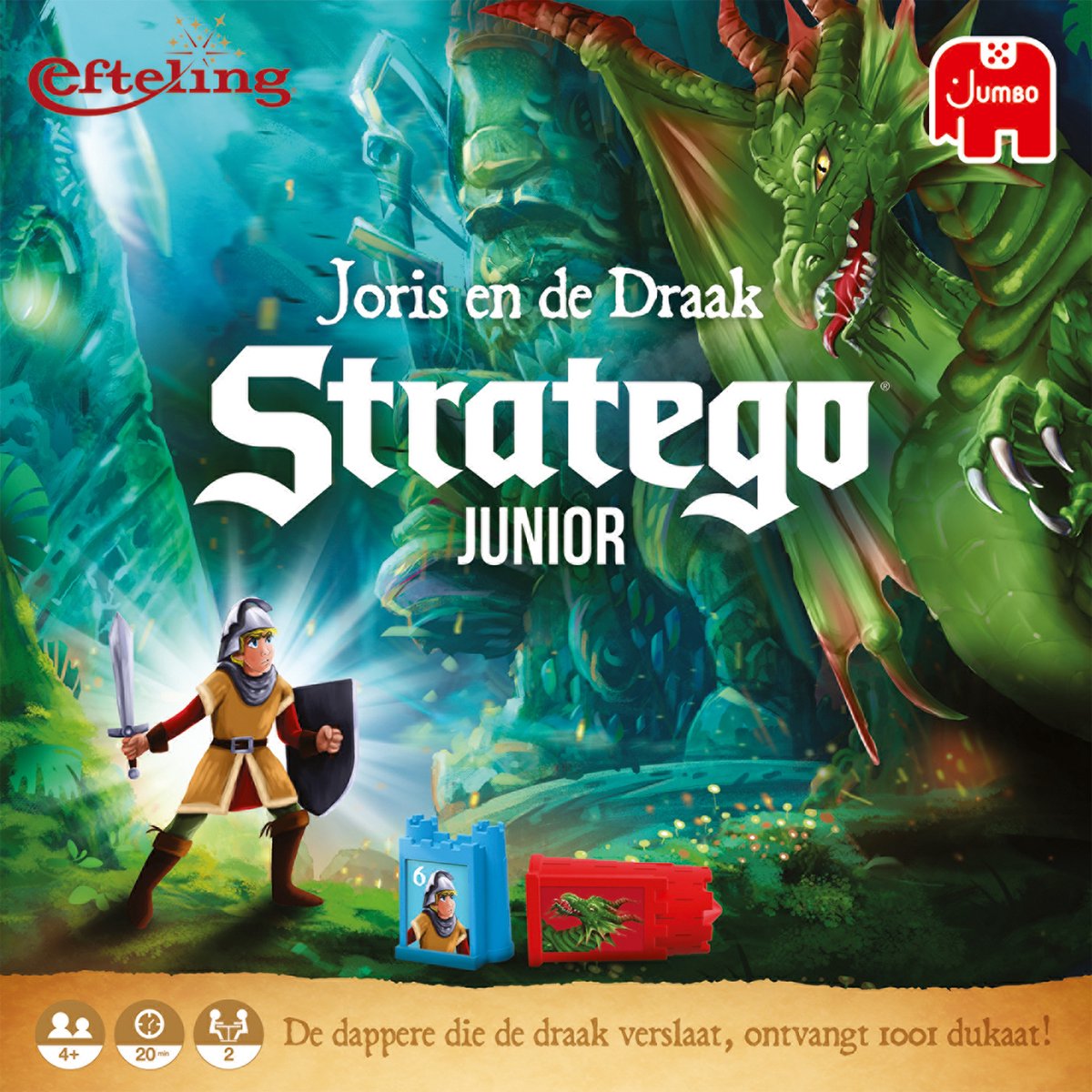 Jumbo - Stratego Junior Efteling Joris en de Draak - Bordspel vanaf 4 jaar - 2 spelers — afbeelding 10