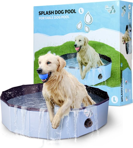CoolPets Splash Hondenzwembad L -120 x 30 cm - Hondenbad - Zwembad voor honden - Hondenzwembad opvouwbaar - Anti slip - Lange levensduur