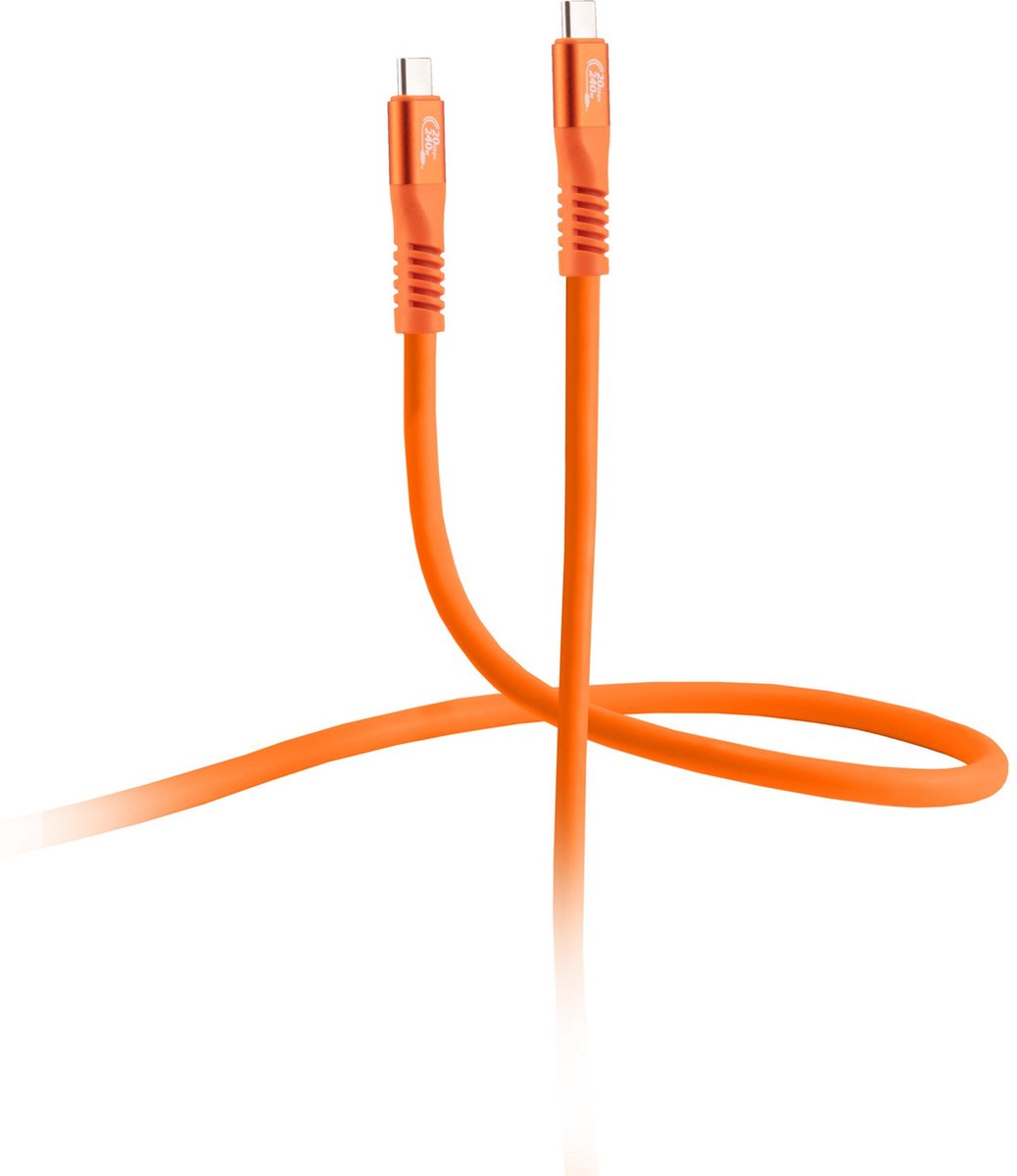 USB-C Kabel - USB 3.2 Gen 2x2 - 240W PD - 2 meter - Oranje