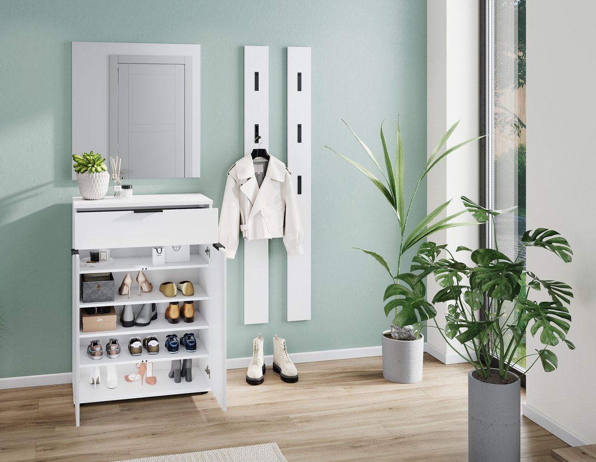 Germania Schoenenkast Willian 75 x 37 x 108 cm Wit