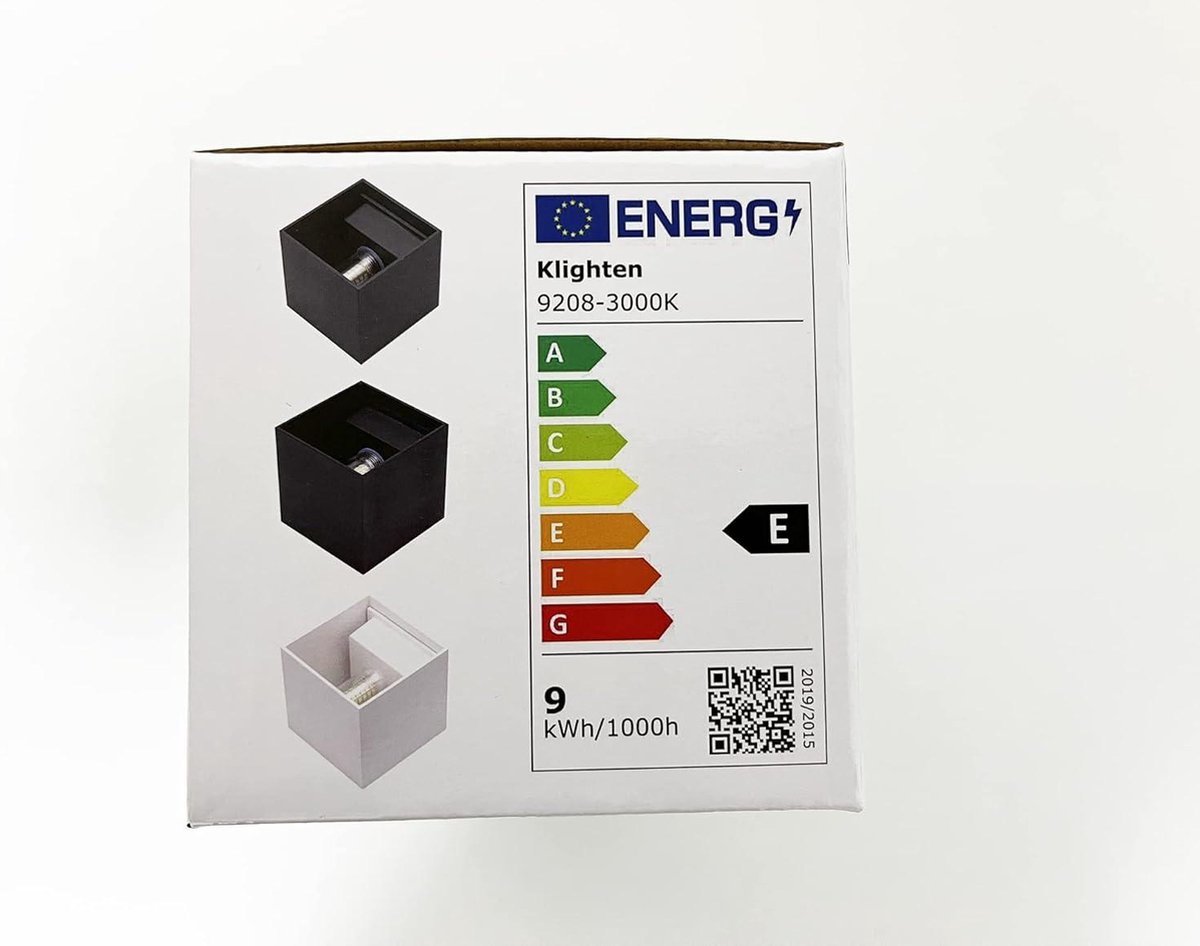 Klighten Set van 2 zwarte wandlampen voor buiten, binnen, IP65 waterdicht, up down, moderne wandlamp van aluminium, GU10 wandverlichting voor entree, hal, trap, lamp niet inbegrepen Klighten Set van 2 zwarte wandlampen voor buiten, binnen, IP65 waterdicht, up down, moderne wandlamp van aluminium, GU10 wandverlichting voor entree, hal, trap, lamp niet inbegrepen