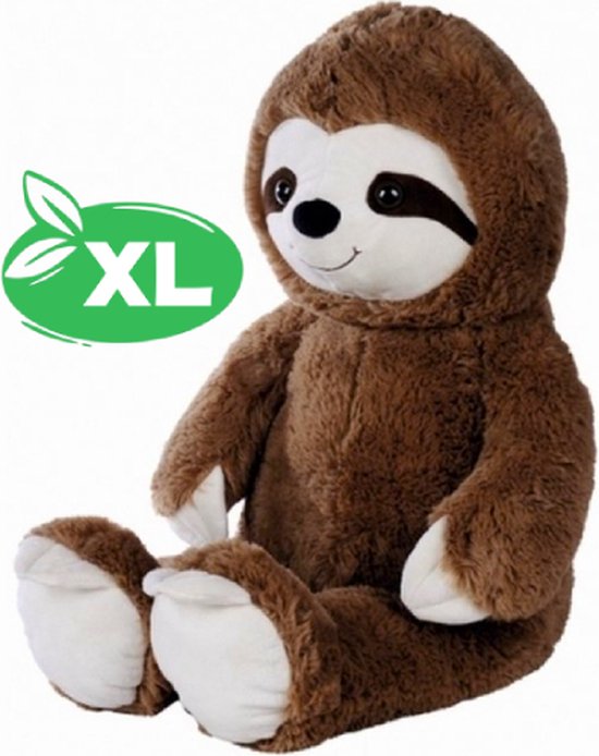 Luiaard Pluche Knuffel XL 70 cm {Grote Pluche XXL Groot Plush Toy - Speelgoed Knuffeldier Teddybeer Knuffelbeer Vrienden – Aap Olifant Unicorn Eenhoorn Panda Beer}
