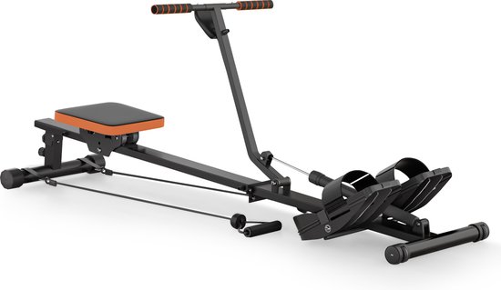 Roeitrainer Thuisgebruik 120kg Oranje met LCD-scherm