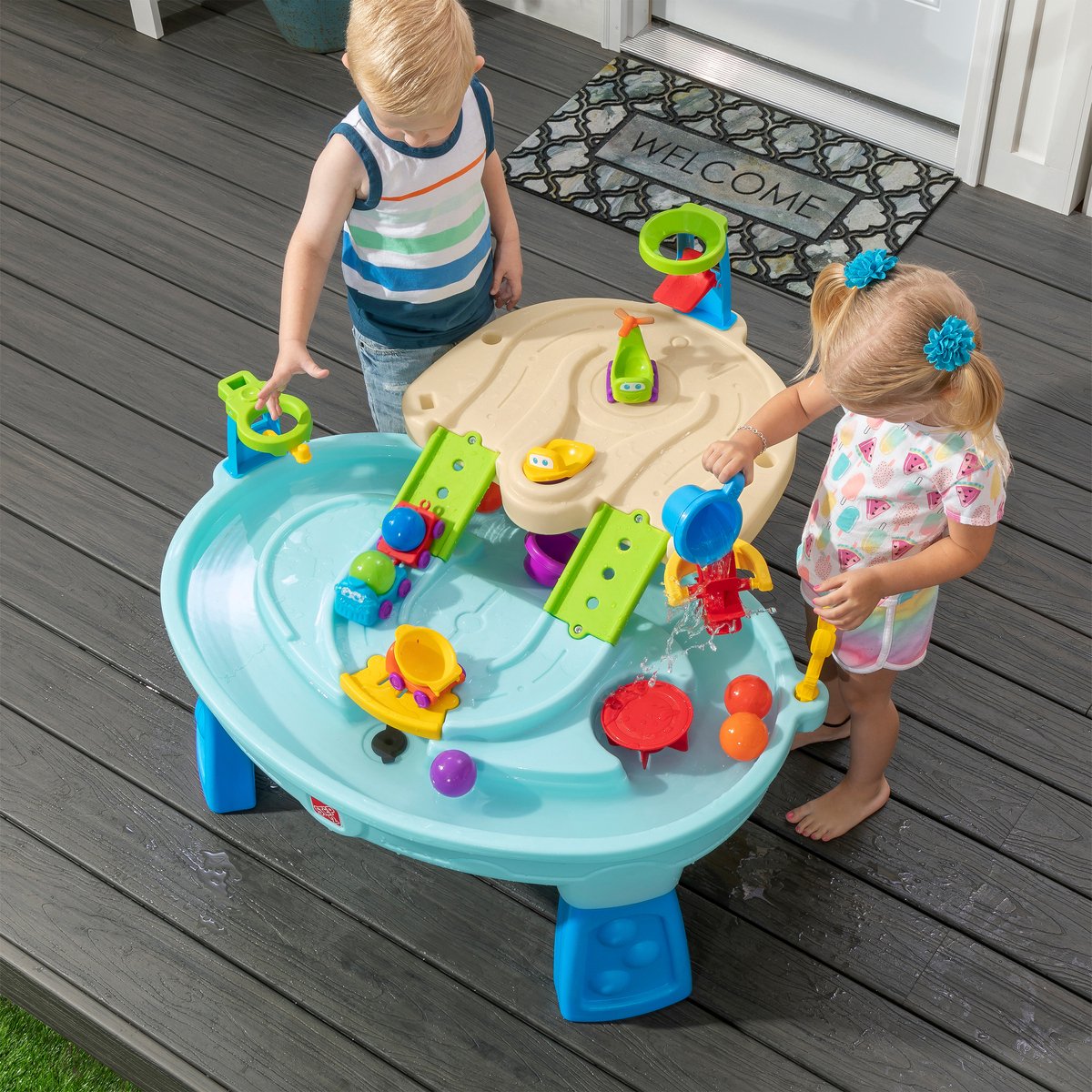 Step2 Ball Buddies Watertafel voor kinderen met ballen - Kinder speelgoed van kunststof met 23 accessoires incl. ballen - Speelgoed activiteitentafel voor binnen of buiten / tuin — afbeelding 12