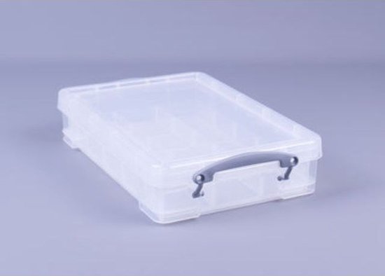 Echt nuttige plastic opbergdoos 3 liter helder (Pack van 4