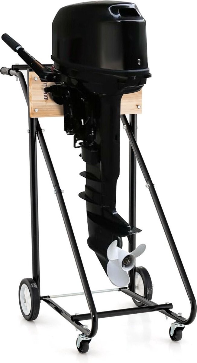 Trendmix Buitenboordmotor Trolley – Transportwagen voor Buitenboordmotor – Met Wielen – Tot 150 kg – Metaal