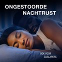 Een stel slaapt in een donkere kamer. Tekst: Ongestoorde nachtrust, ook voor zijslapers.