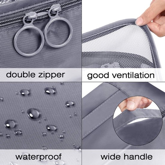 Carehabi Reistassenset, 25 stuks, kunststof ritszakken, kofferorganizer, tas, herbruikbare transparante zakken voor het verpakken van kleding, ondergoed, schoenen, cosmetica