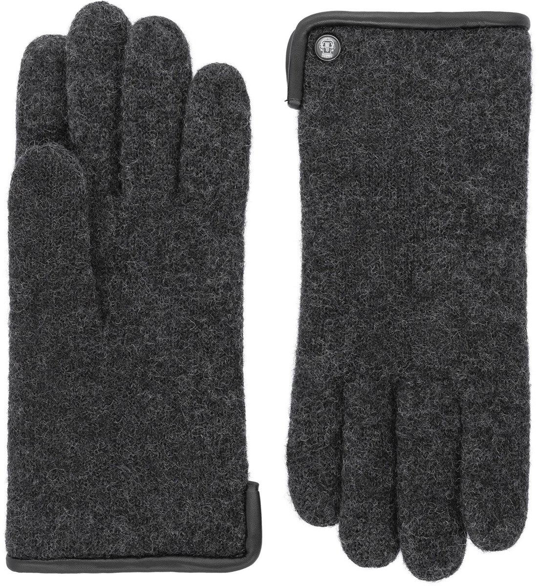 Roeckl Walk Wollen Heren Wandel Handschoenen Maat 9 - Anthracite