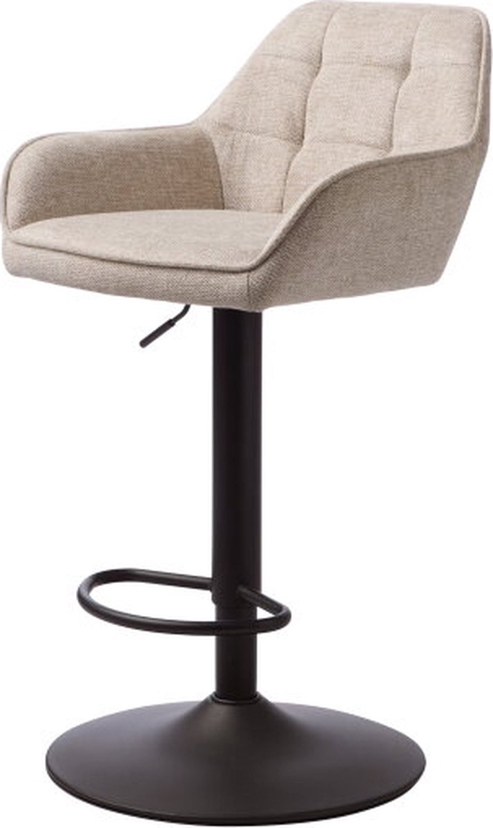 Barstoel Nolan square verstelbaar - Zand - barstoelen set van 2