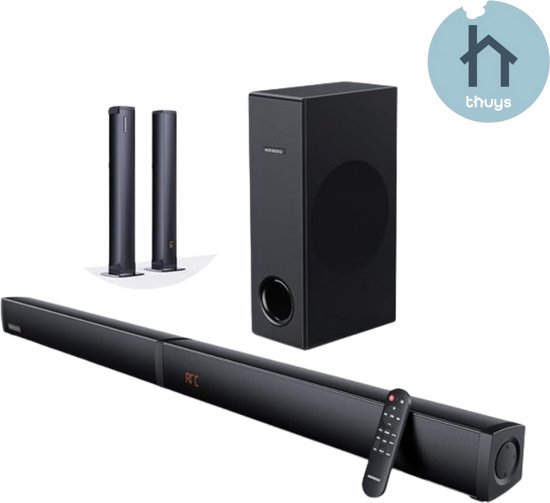 Zeerkeer Barra de Sonido para TV,80W Barra de Sonido con Subwoofer Bluetooth 5.0 Sonido Tecnología DSP Envolvente 3D Soundbar Home Cinema Compatible con Óptica y Audio USB/HDMI ARC/AUX in USB Zeerkeer Barra de Sonido para TV,80W Barra de Sonido con Subwoofer Bluetooth 5.0 Sonido Tecnología DSP Envolvente 3D Soundbar Home Cinema Compatible con Óptica y Audio USB/HDMI ARC/AUX in USB