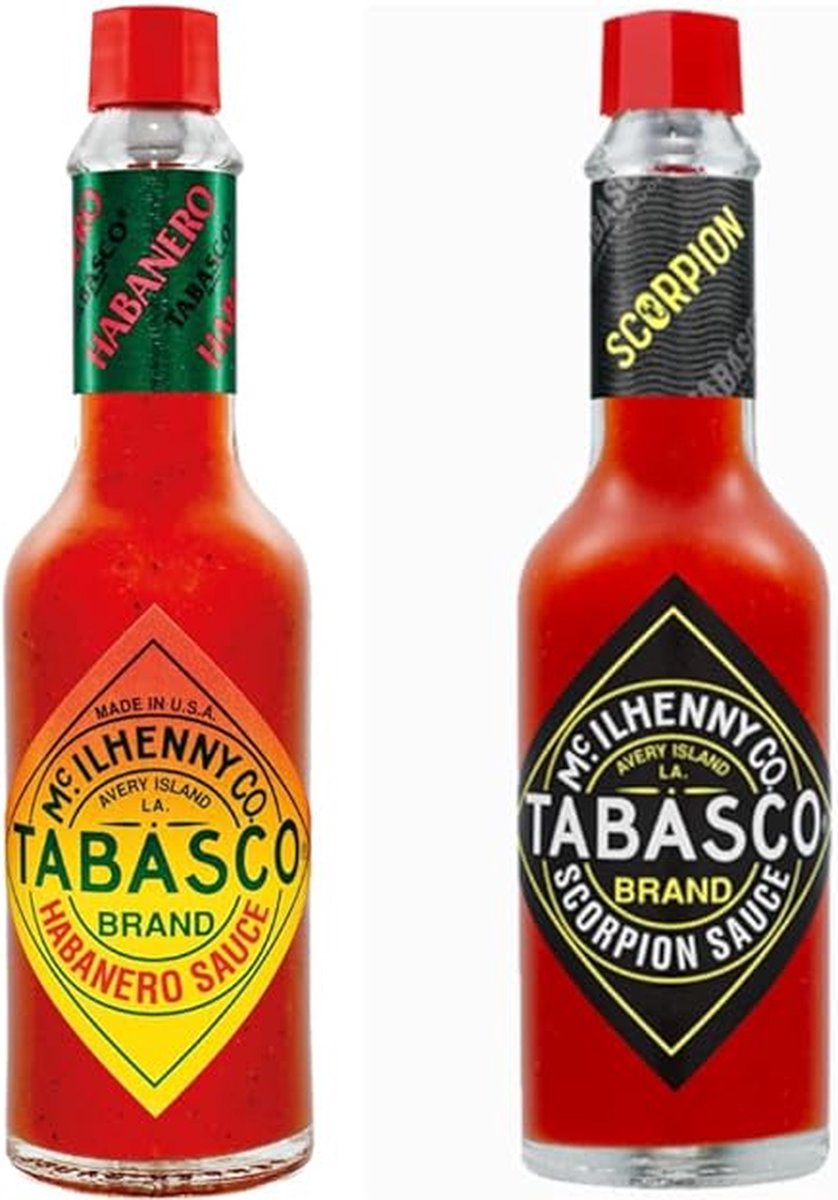 TABASCO® Scorpion saus + Habanero saus (2-pack: 2 x 60 ml)