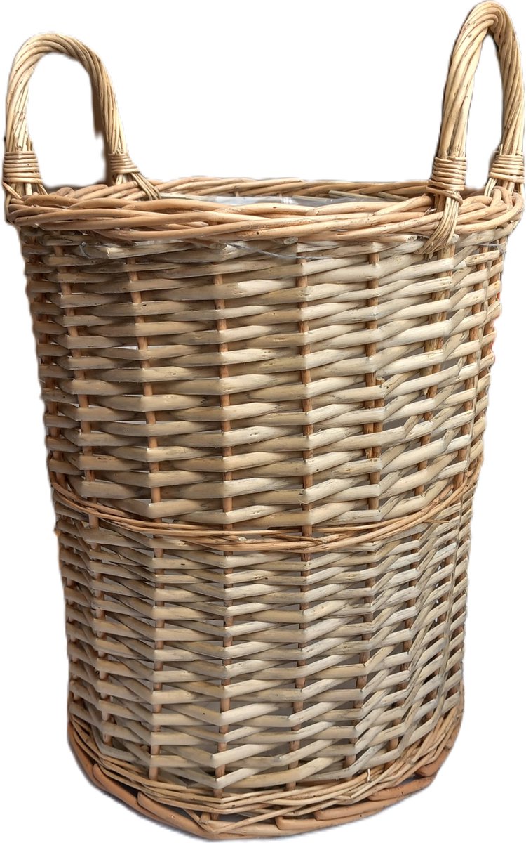 EDG Opbergmand-Plantenmand voor Binnen Rotan Naturel H 41 cm D 38 cm