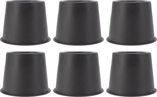 QUARKZMAN Set van 4 rechthoekige bedvoetverlengingen, 10 cm, volledige