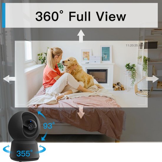 Hondencamera - Honden Camera - Huisdiercamera - Indoor Camera - Huisdier Camera - Petcam - Camerabewaking - Beveiligingscamera - Beveiligingscamera voor binnen - Beveiligingscamera binnen - Bewakingscamera - Bewakingscamera voor binnen van Hondencamera — afbeelding 3