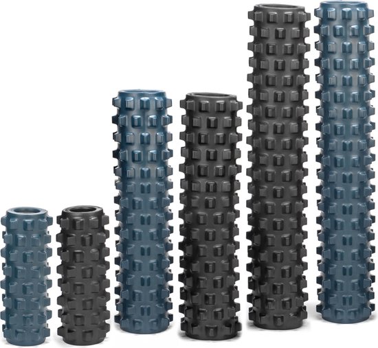 2025 RumbleRoller Extra Firm Foam Roller Voor Diepe Weefselmassage Zwarte Full Size Getextureerde Spierroller Als Een Massagetherapeut