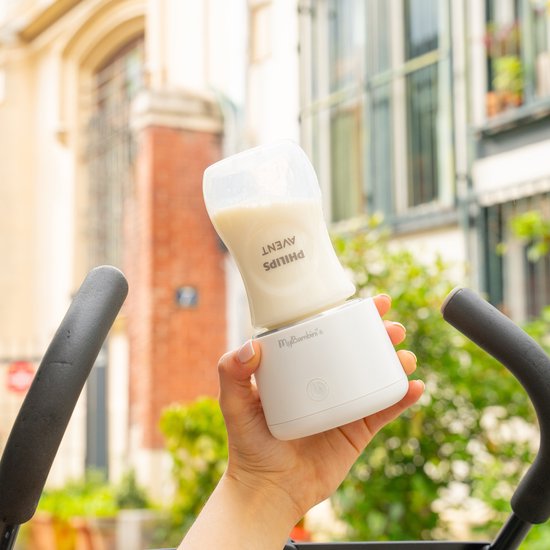 MyBambini's Flessenwarmer PRO™ - Draagbare Baby Flessenwarmer voor Onderweg - Wit - Geschikt voor Brede Hals Flessen van AVENT Philips, Pigeon & Dodie — afbeelding 3