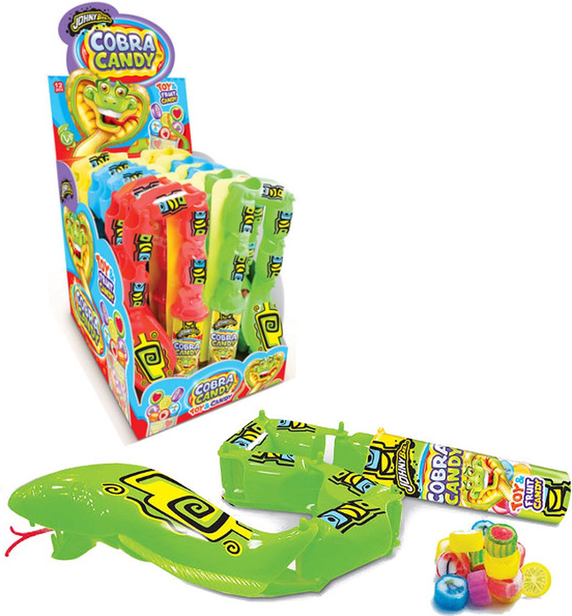 Cobra snoep Johny Bee 12 x 16 gram