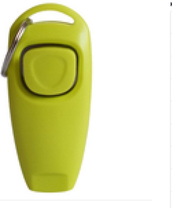 Foto: Knaak luxe clicker met fluit 2 in 1 hondentrainer met bevestigingsring hond trainen met een clicker en fluit honden trainer lichtgroen puppy klikker puppy trainen kattentrainer trainingshulp voor huisdieren