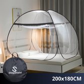 SleepShield - Klamboe Tent - 2 Persoons - Pop Up Tent - Inclusief Opbergtas - 200x180cm - Zwart
