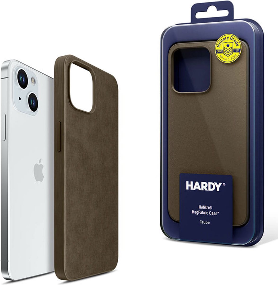 3mk HARDY MagFabric Bruin Telefoonhoesje voor Apple iPhone 15 Plus