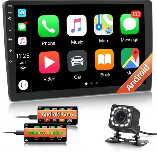 Autoradio 1 Din NHOPEEW Con Bluetooth, USB, AUX E FM - Retroilluminazione Rossa - Foto 2