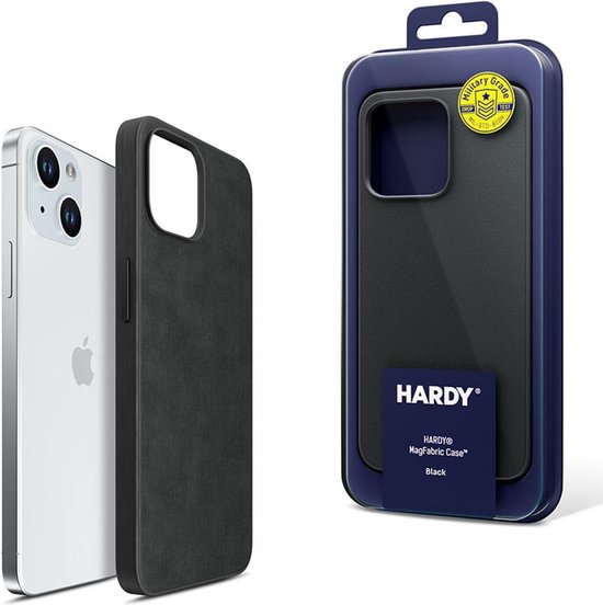 Coque de téléphone 3mk HARDY MagFabric noire pour Apple iPhone 15 Plus