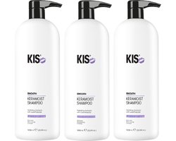 KIS - Keramoist Shampoo - voordeelverpakking - 6 x 1000ml - Voor Alle haartypes - met pomp