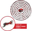 Einhell Power X-Change multitool met cirkel van Einhell gereedschap.