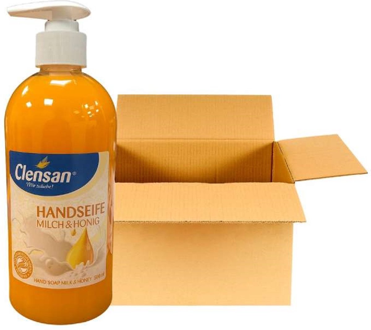Goedkoopste Clensan - Handzeep - Melk & Honing - 12 x 500ml