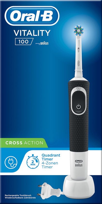 Oral-B Vitality 100 CrossAction Zwart - Elektrische Tandenborstel