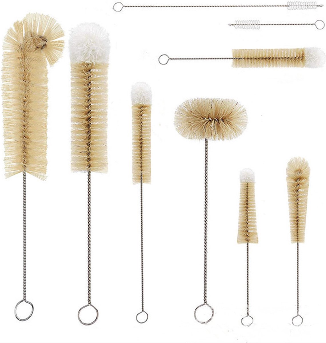 Goedkoopste 9-delige Luxe Flessenborstelset voor Volledige Reiniging